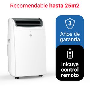 Aire acondicionado portátil, 1490W, 12000 BTU, blanco
