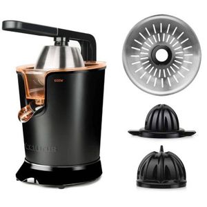 Exprimidor Taurus Citrus Legend 600W, 0.65 litros, acero inoxidable, negro