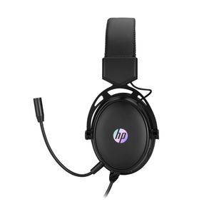 Audífonos gamer HP DHE-8005, over-ear, 3.5mm + USB, 50mm, luces RGB, micrófono flexible, estéreo, negro