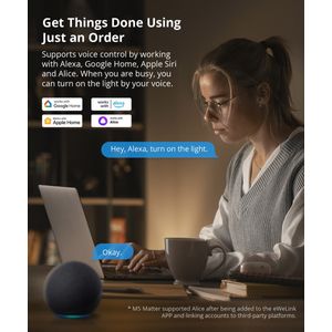 Interruptor de luz mecánico SONOFF, inteligente, Wi-Fi – M5-3C-120W