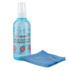 Kit de limpieza Teraware para Laptop/Tablets/Smartphone 100ml, incluye paño de microfibra