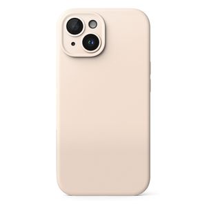 Case para iPhone 15 Silicon Magnetic, con MagSafe para carga inalámbrica, para accesorios magnéticos, Pink Sand