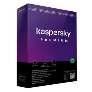Antivirus Kaspersky Premium, licencia digital, 5 dispositivos, 1 año, protección avanzada Windows/macOS/Android/iOS