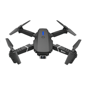 Mini Dron E88 Semi Profesional, cámara HD 1080p, portátil, alcance 100 metros, control remoto, color negro
