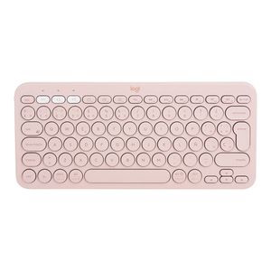 Reacondicionado: Teclado inalámbrico Logitech K380 bluetooth, multidispositivo, usa pilas, layout español, rosado