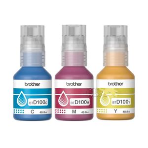 Tinta Brother Tri-Pack BTD100CL 3PK, rinde 5000 páginas, cyan, magenta y amarillo