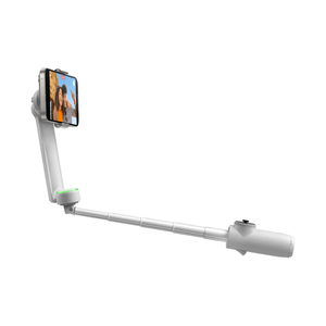 Estabilizador de celular Insta360 Flow Pro, seguimiento AI Deep Track 3.0, control gestos, Bluetooth, 10h, rotación 360°, compatible DockKit, blanco