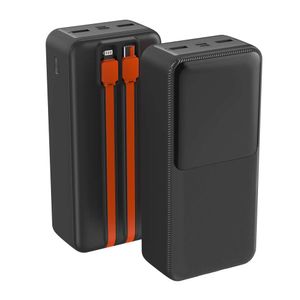 Batería externa G Mobile 30000 mAh,  22.5W, 2 usb + 2 tipo c, negro (reempacado)