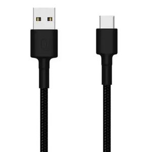Cable tipo-C a USB Xiaomi 1m, 3A, negro (reempacado)