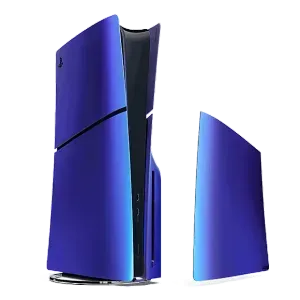 Case consola PlayStation 5 Chroma, Sony, acabado tornasol, fácil instalación, compatible con PS5 estándar, índigo