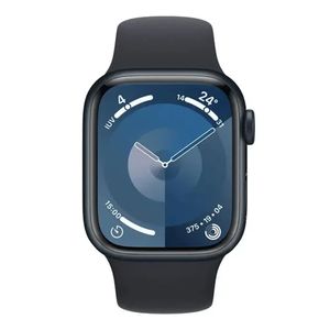Apple Watch Series 9 41mm, GPS, certificación IP6X, batería hasta 18 horas, Talla M/L, memoria 64GB, sport band negro (reempacado)