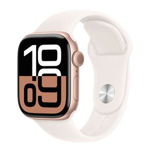 Apple Watch 10 42mm, GPS, resistencia al agua 50m, batería hasta 18 horas, Talla M/L, memoria 32GB, rosado