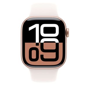 Apple Watch 10 42mm, GPS, resistencia al agua 50m, batería hasta 18 horas, Talla M/L, memoria 32GB, rosado