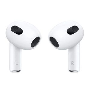 Audífonos bluetooth True Wireless Apple Airpods 3ra generación resistente al agua IPX4, duración máx. 30 horas con estuche de carga, MagSafe, blanco