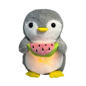 Peluche pingüino sueñito, musical, que respira, luz cálida, relajante y anti estrés, ideal para dormir