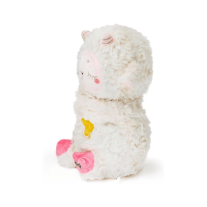 Peluche ovejita Nube, musical, que respira, con luz cálida, antiestrés, ideal para dormir y relajarse, blanco
