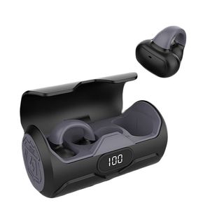 Audífonos bluetooth True Wireless Decibel Clip Air duración máx. 30 horas con estuche de carga, control táctil, USB Tipo-C, negro
