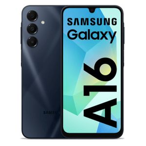 Celular Samsung Galaxy A16 4G 128GB, 4GB RAM, cámara principal 50MP + 5MP + 2MP, frontal 13MP, 6.7", negro
