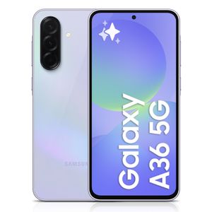 Celular Samsung Galaxy A36 5G 128GB, 6GB RAM, cámara principal 50MP + 8MP + 5MP, frontal 12MP, 6.7", lavanda