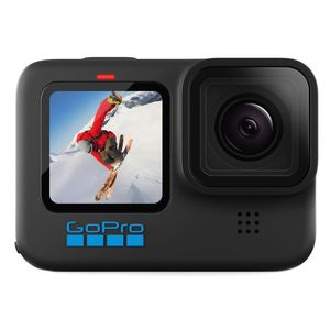 Cámara de acción GoPro Hero10 Black grabación en 5.3K, fotos de 23MP, 1720 mAh, 83min de batería, sumergible 10 metros, HyperSmooth 4.0