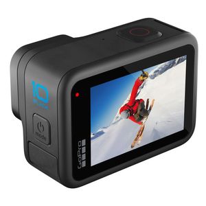 Cámara de acción GoPro Hero10 Black grabación en 5.3K, fotos de 23MP, 1720 mAh, 83min de batería, sumergible 10 metros, HyperSmooth 4.0