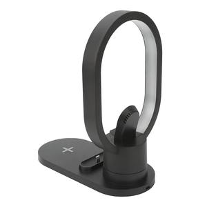Cargador inalámbrico de carga rápida,  4 en 1, negro
