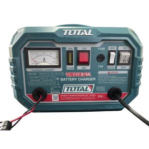 Cargador portátil de baterías 12V y 24V, total 20 amperios, auto moto