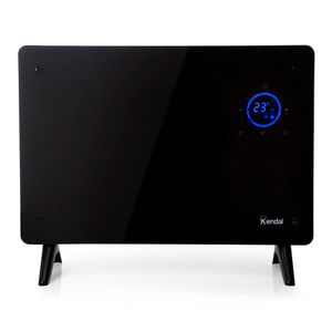 Panel calefactor Kendal KGH-1500, 1500W, Wi-Fi, vidrio templado, piso/muro, negro
