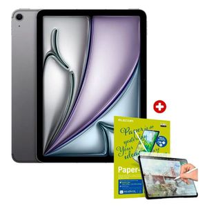 iPad Air 11" Chip M3 Wi-Fi 128GB, cámara principal 12MP, frontal 12MP + Mica Paperlike, Space Gray