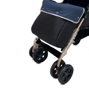 Coche bastón de lujo Dixie, respaldo ajustable en 5 niveles, azul marino