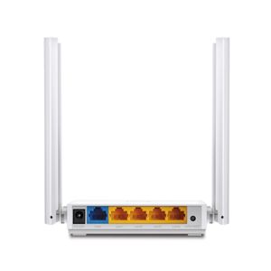 Router Wi-Fi doble banda TP-Link Archer C24 AC750, 4 antenas, modo extensor, blanco