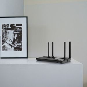 Router Wi-Fi 6 TP-Link Archer AX23 AX1800, doble banda, 4 antenas, puertos Gigabit, negro