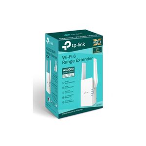 Repetidor Wi-Fi 6 TP-Link RE705X AX3000, doble banda, OneMesh, puerto Gigabit, blanco