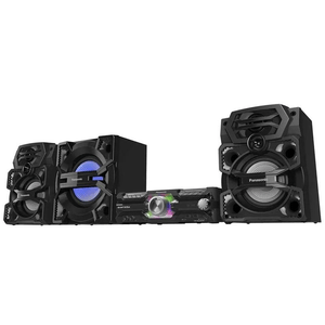 Equipo de sonido minicomponente Panasonic SC-AKX930PUK, 2200W, bluetooth, ecualizador, radio FM, Iluminación, negro