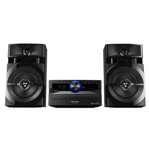 Equipo de sonido minicomponente Panasonic, 300W, altavoces bluetooth, ecualizador, radio FM, negro - SC-AKX110PSK