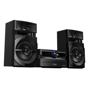 Equipo de sonido minicomponente Panasonic, 300W, altavoces bluetooth, ecualizador, radio FM, negro - SC-AKX110PSK