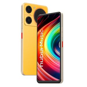 Celular  ZTE Nubia Music 4G, 4GB RAM, 128GB, cámara principal 50MP, frontal 0.08MP, 6.6", naranja