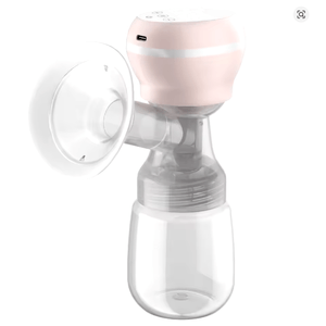 Extractor de leche inalámbrico portátil con pantalla LED, USB Tipo C, 2 modos y 9 niveles, rosado