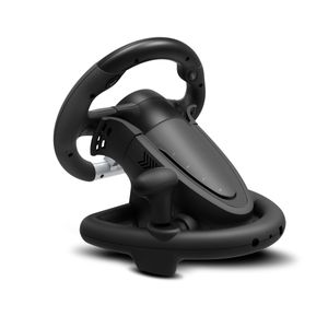 Volante Gamer Krom K-Wheel con palanca, pedales, vibración para PC, PS4, Xbox One