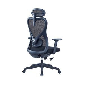 Silla de oficina Ofideas ergonómica presidente Bug Syncro, espaldar en malla, negro