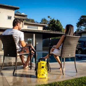 Hidrolavadora Karcher compacta, 1,500 psi, máx. 300, amarillo