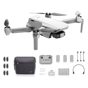Drone DJI Mini 4K Fly More Combo (DJI RC-N1C) con control remoto, grabación en 4K, fotos de 12MP, tiempo de vuelo de 31 min