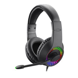 Audífonos gamer T-dagger Caspian alámbrico, conexión 3.5 mm, RGB, negro