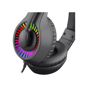 Audífonos gamer T-dagger Caspian alámbrico, conexión 3.5 mm, RGB, negro