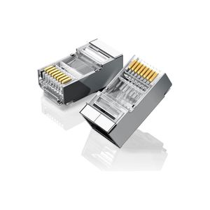 Conector RJ45, RJ45 Ugreen Cat6, pack 100 conectores red, NW111 50248, conectores chapados en oro
