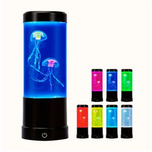 Lámpara medusa escritorio LED, 5 colores, 5V, negro