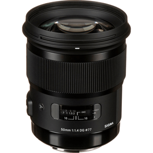 Lente Sigma 50mm f/1.4 DG HSM Art para Canon EF, negro