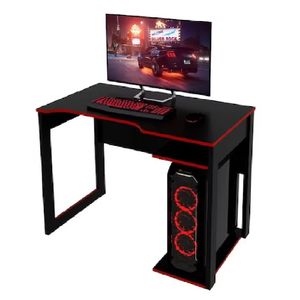 Escritorio Gamer Thonet Mobelart, diseño inteligente, estilo Gamer, máxima funcionalidad, negro