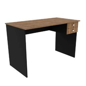 Escritorio Volt Nogal Mobelart,  2 cajones, negro
