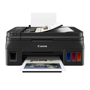 Impresora multifuncional Canon PIXMA G4110, ADF de 20 hojas, inalámbrica, tanques de tinta integrados